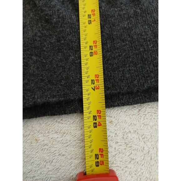 Calvin Klein Sweater Quarter Zip Pullover Men Gray Knit Soft Size Large Casual - Picture 7 of 13